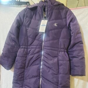 Calvin Klein Purple Puffer Jacket